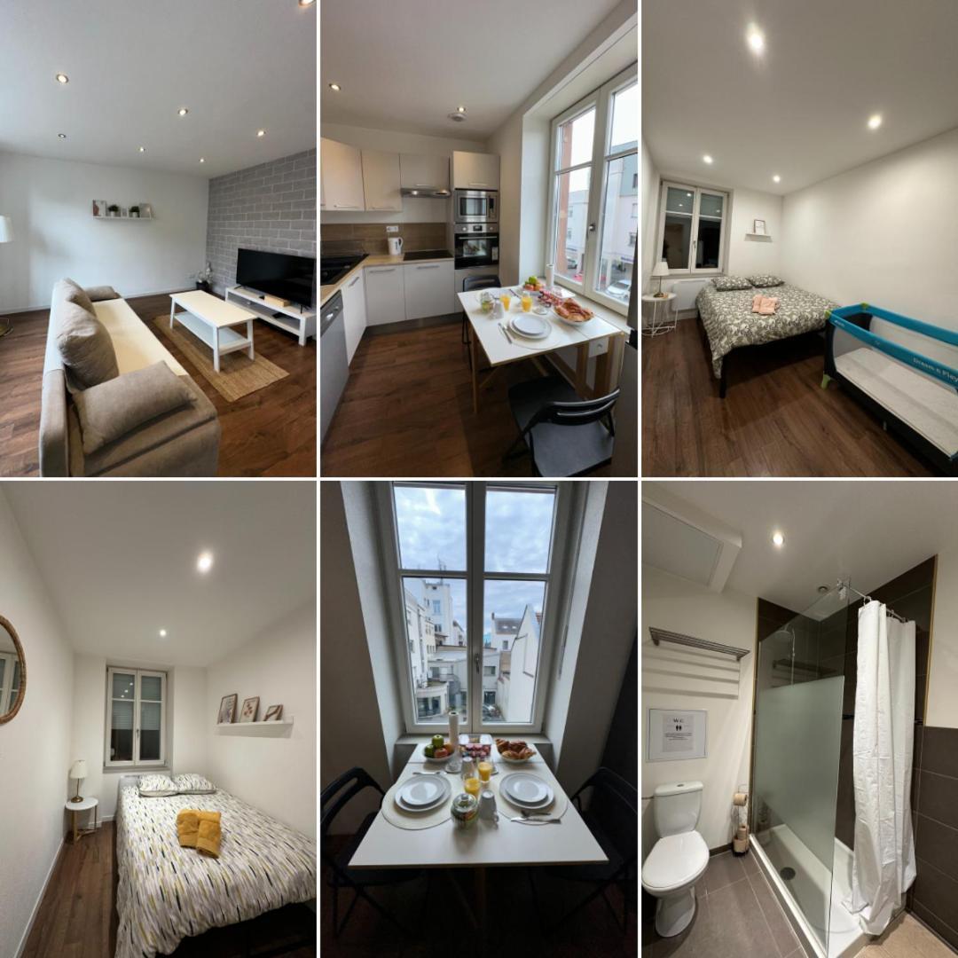 # Le 3 # Joli Appartement T3 Mulhouse Centre, Neuf, Calme Et Tout Equipe المظهر الخارجي الصورة