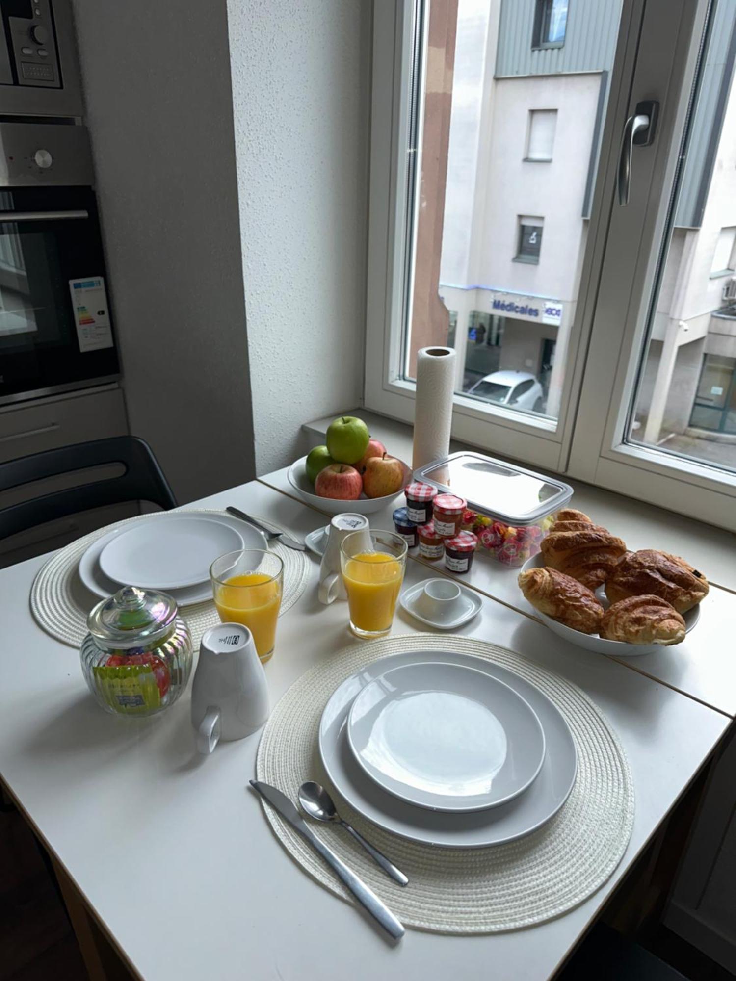 # Le 3 # Joli Appartement T3 Mulhouse Centre, Neuf, Calme Et Tout Equipe المظهر الخارجي الصورة