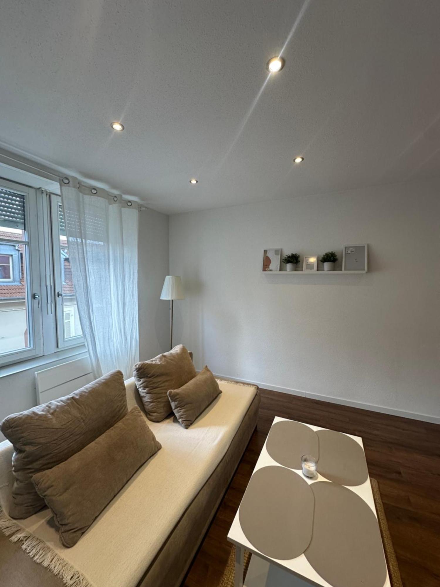 # Le 3 # Joli Appartement T3 Mulhouse Centre, Neuf, Calme Et Tout Equipe المظهر الخارجي الصورة